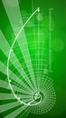 Golden Ratio & green background Royalty Free Stock Photo