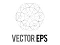 Golden ratio sacred geometry grid line app, logo, icon, layout design and development in vector format