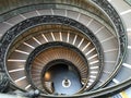 Golden ratio staircase inside the Vatican, Rome