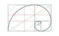 Golden Ratio Vector Design Template Royalty Free Stock Photo