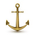 Golden Realistic Anchor