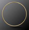 Golden realistic ring vector template