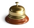 Golden reception bell Royalty Free Stock Photo