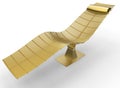 Golden recliner chair