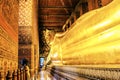 Golden Reclining Buddha , Wat Pho Thailand Royalty Free Stock Photo
