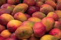 Mangoes at display in the marketplace