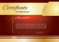 Golden Red certificate Royalty Free Stock Photo