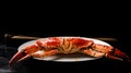 Golden red King Crab seafood Delicious meal food photography Royalty Free Stock Photo