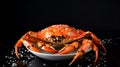 Golden red King Crab seafood Delicious meal food photography Royalty Free Stock Photo