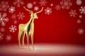 Golden reindeer