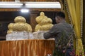 Golden relics for ceremonies, Myanmar