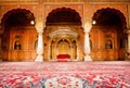 Golden rest room of Maharajah in the palace of 16th century Royalty Free Stock Photo