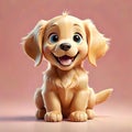 Golden retriever puppy dog funny cute comic face