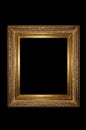 Golden retro photo frame