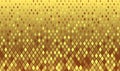 Golden rhombuses geometric background