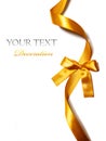 Golden ribbon Royalty Free Stock Photo