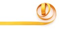 Golden ribbon border Royalty Free Stock Photo