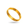 Golden ring of omnipotence. Powerful artifact of magical power