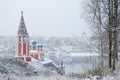 The Golden ring of Russia. Yaroslavl oblast. Tutaev. Kazan Church of the Transfiguration