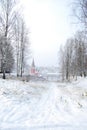 The Golden ring of Russia. Yaroslavl oblast. Tutaev. Kazan Church of the Transfiguration Royalty Free Stock Photo