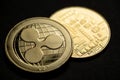 Golden Ripple XRP cryptocurrency