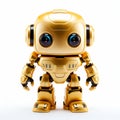 Golden Robot Toycore: A Shiny Electronic Media Style Uhd Image