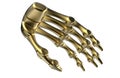 Golden robotic arms