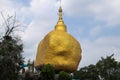 Golden Rock in Chachoengsao, Thailand at Wat Saman Rattanaram