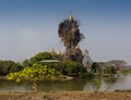 Golden rock of Kyaiktiyo, Myanmar.