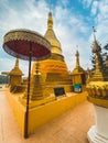 Golden Rock Temple or Wat Phra That Din Kwaen in Phrae province, Thailand