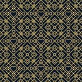 Golden romantic luxury pattern