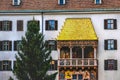 Golden Roof or Goldenes Dachl Innsbruck during christmas markets in city old town or Altstadt - Austria landmark Royalty Free Stock Photo