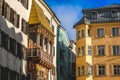 Golden Roof or Goldenes Dachl Innsbruck landmark old town or Altstadt Austria Royalty Free Stock Photo