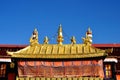 Golden Roof of Jokhang. Lhasa Tibet. Royalty Free Stock Photo