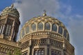 Golden roof of the New Synagogue in Berlin as a symbol of Judaism