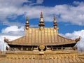 Golden roof Potala palace Lhasa Tibet