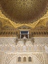 Golden roof of the Real Alcazar of Seville