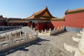 Golden roof and red wall of the Forbidden City