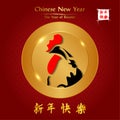 Golden rooster years religion of Buddha at start good day in 2017