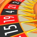 Golden roulette Royalty Free Stock Photo