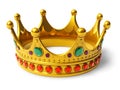 Golden royal crown Royalty Free Stock Photo