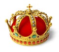 Golden royal crown Royalty Free Stock Photo
