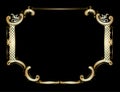 Golden Royal Ornate Frame Royalty Free Stock Photo