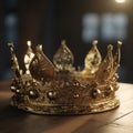 The Majestic Gold Crown Fit for a King or Queen