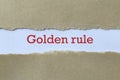 Golden rule Royalty Free Stock Photo