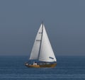 A Golden Sailboat