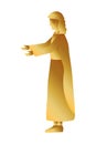 Golden saint joseph manger character