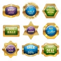 Golden Sale Badges