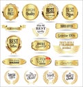 Golden sale labels retro vintage design collection