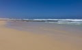 Golden sand on Corralejo beach Canary islands Spain